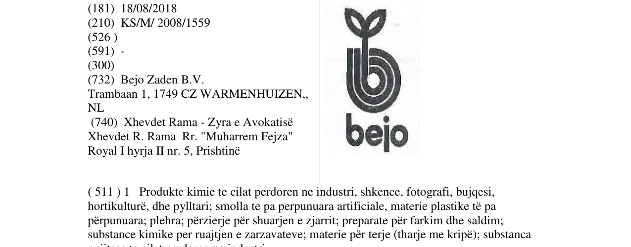 Zëri i markës BEJO në buletin
