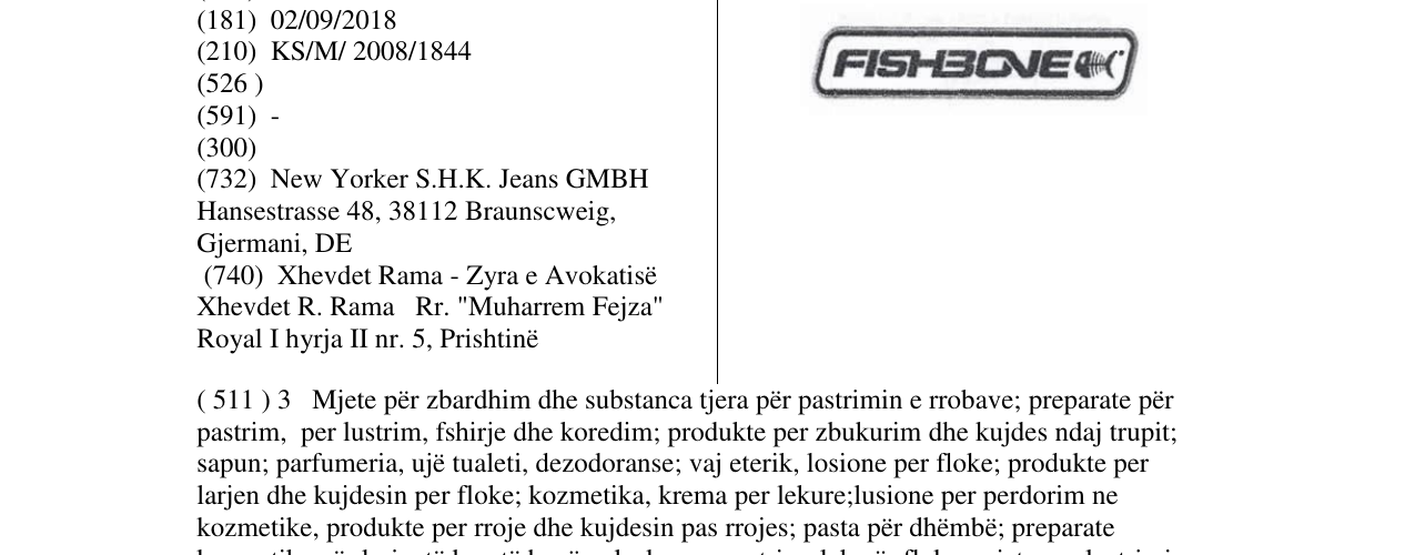 Zëri i markës FISHBONE në buletin