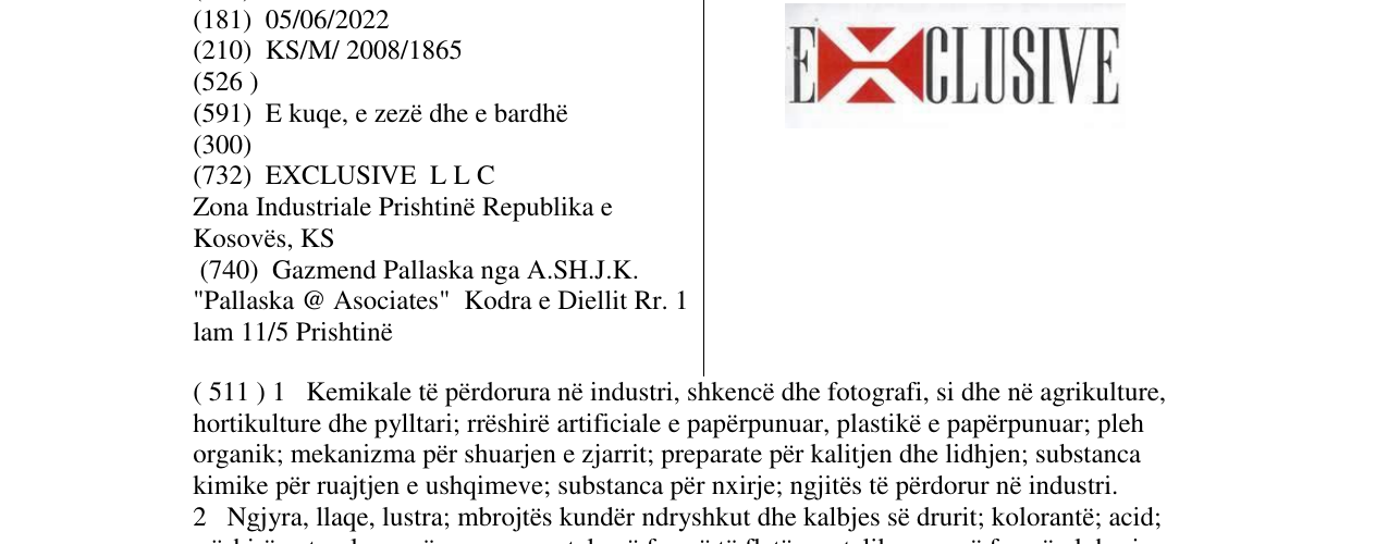 Zëri i markës EXCLUSIVE në buletin