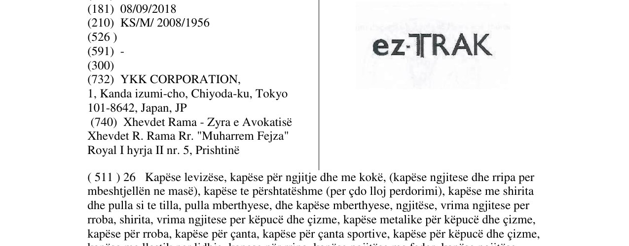 Zëri i markës ez-TRAK në buletin