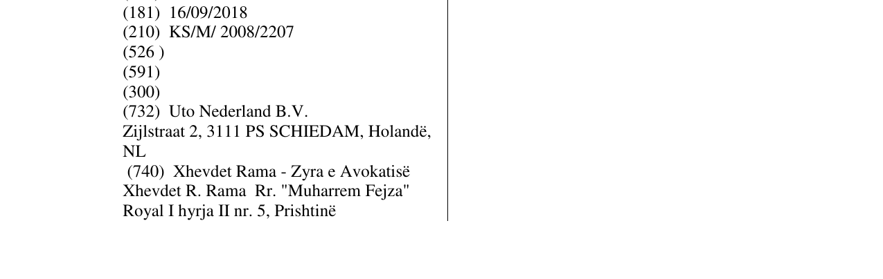 Zëri i markës JOSEPH GUY në buletin