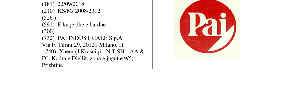Zëri i markës PAI në buletin