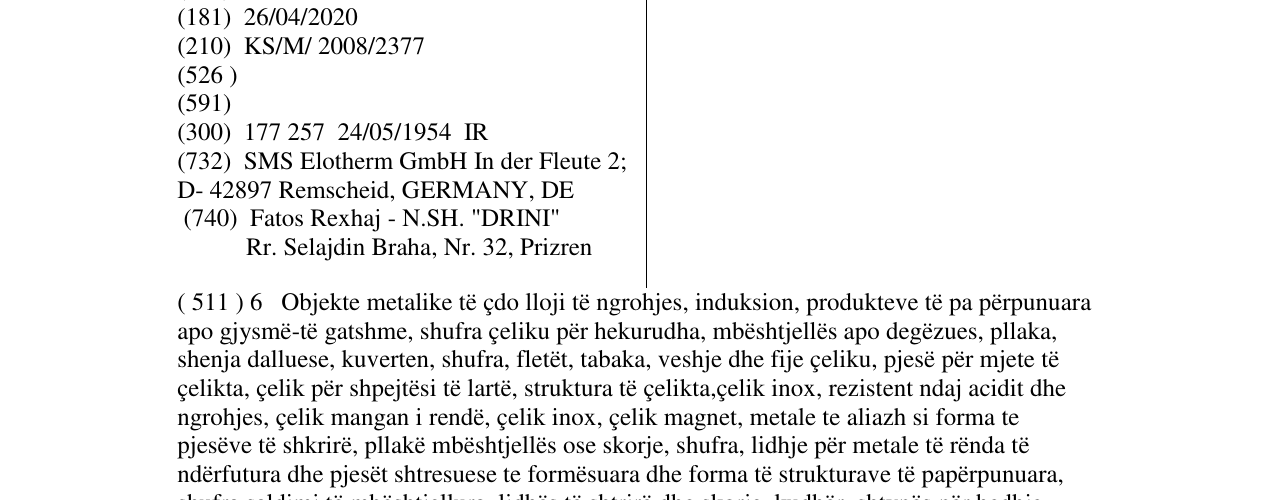 Zëri i markës Elotherm në buletin