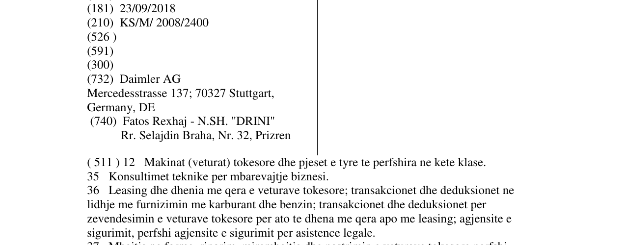 Zëri i markës EVOBUS në buletin