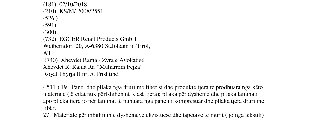 Zëri i markës FLOORLINE në buletin