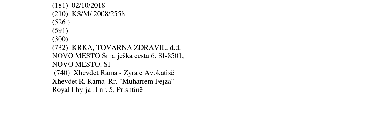 Zëri i markës BETAKLAV në buletin