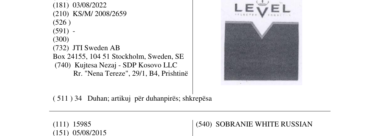 Zëri i markës LEVEL në buletin