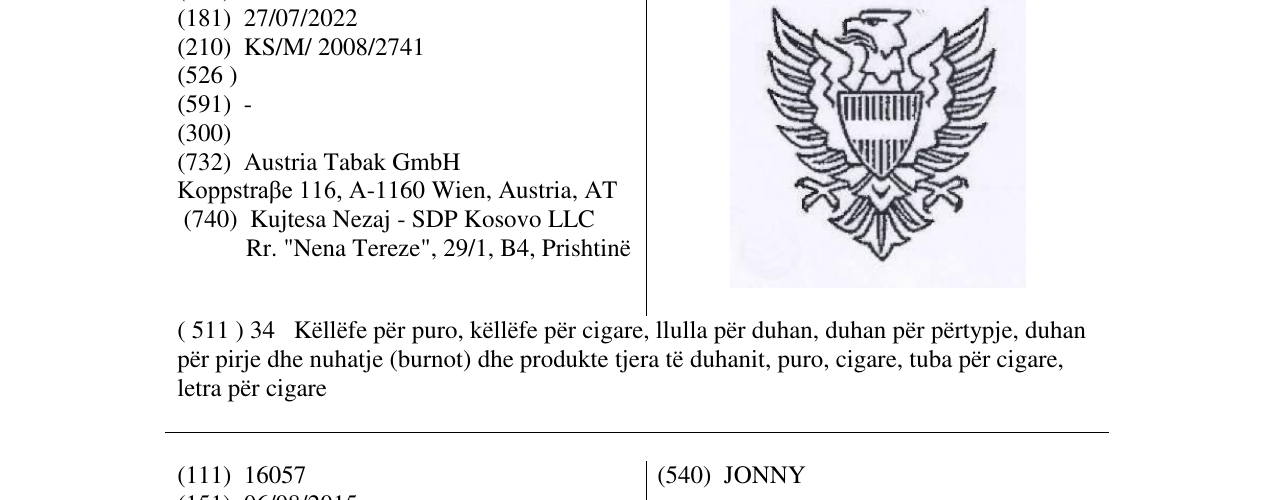 Zëri i markës Markë figurative në buletin