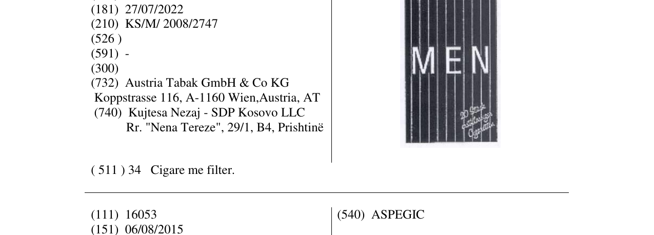 Zëri i markës MEN në buletin