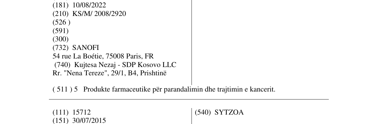Zëri i markës UXIDIA në buletin