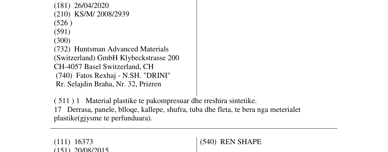Zëri i markës REN në buletin