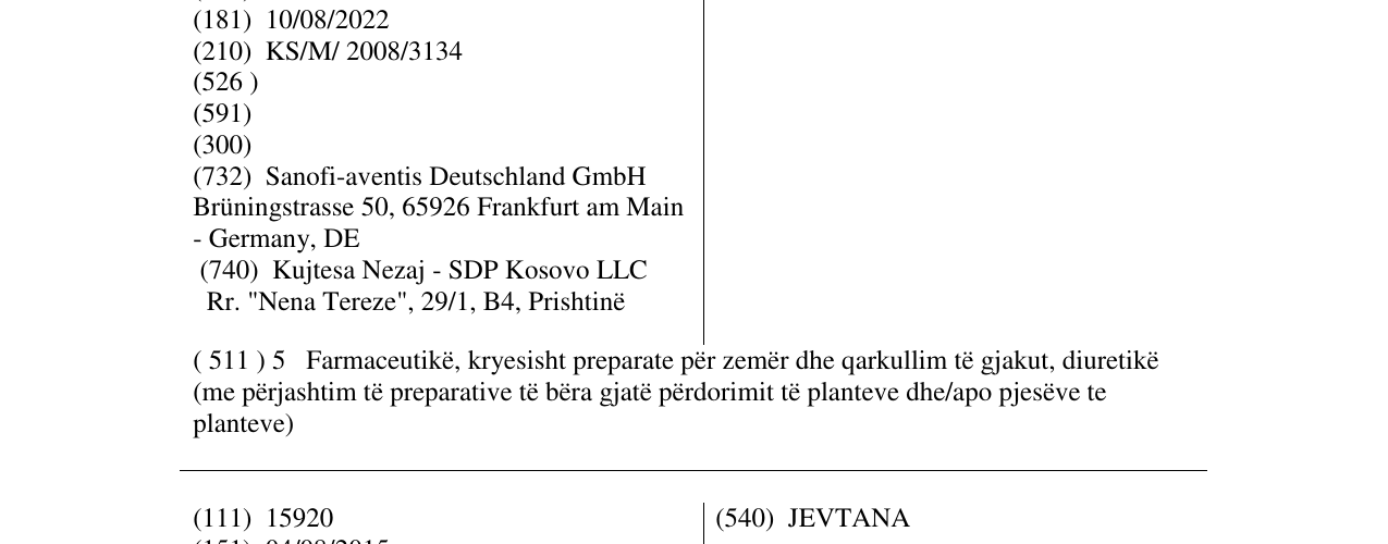 Zëri i markës DELIX në buletin