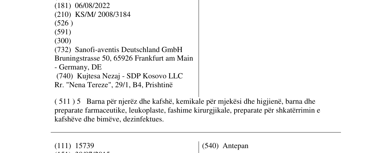 Zëri i markës Festal në buletin