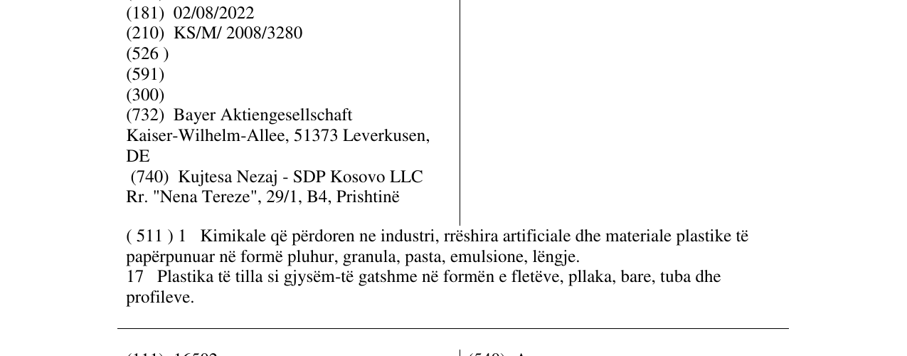 Zëri i markës BAYLOY në buletin