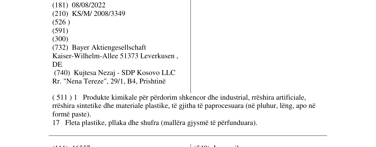Zëri i markës MAKROBLEND në buletin