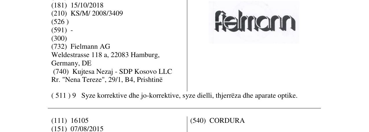 Zëri i markës fielmann në buletin