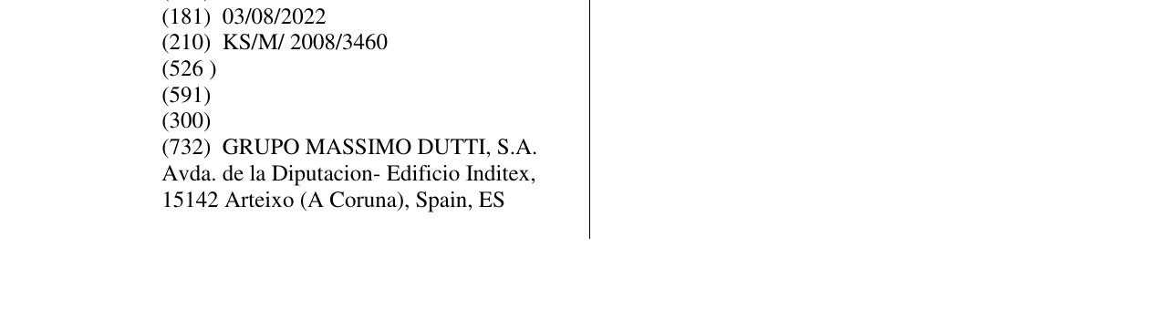 Zëri i markës MASSIMO DUTTI SOFT në buletin