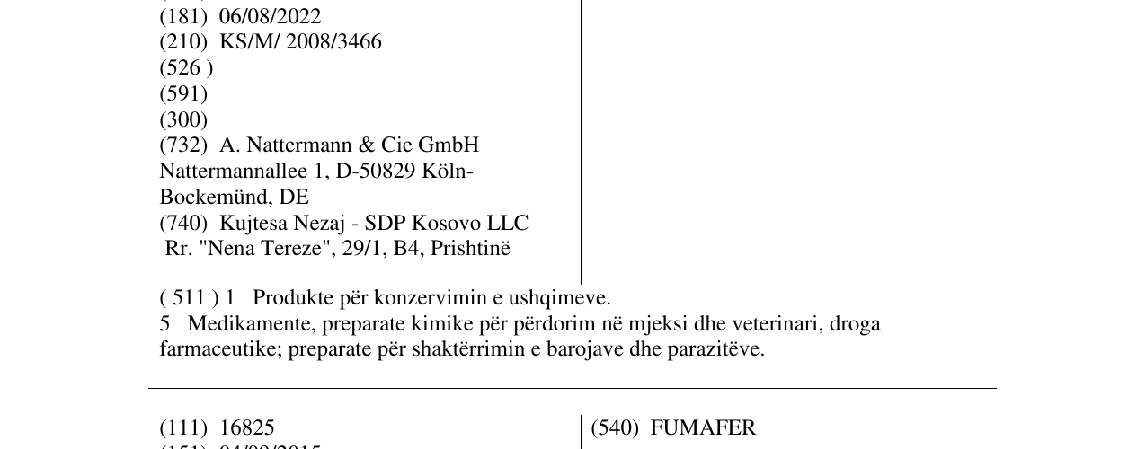 Zëri i markës Ferrlecit në buletin
