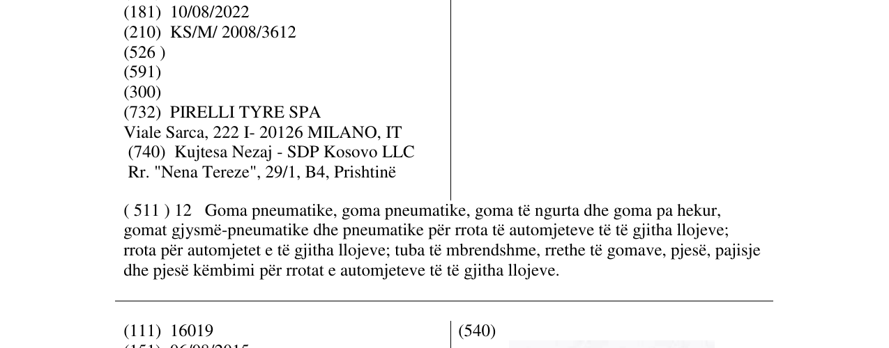 Zëri i markës ZERO NERO në buletin