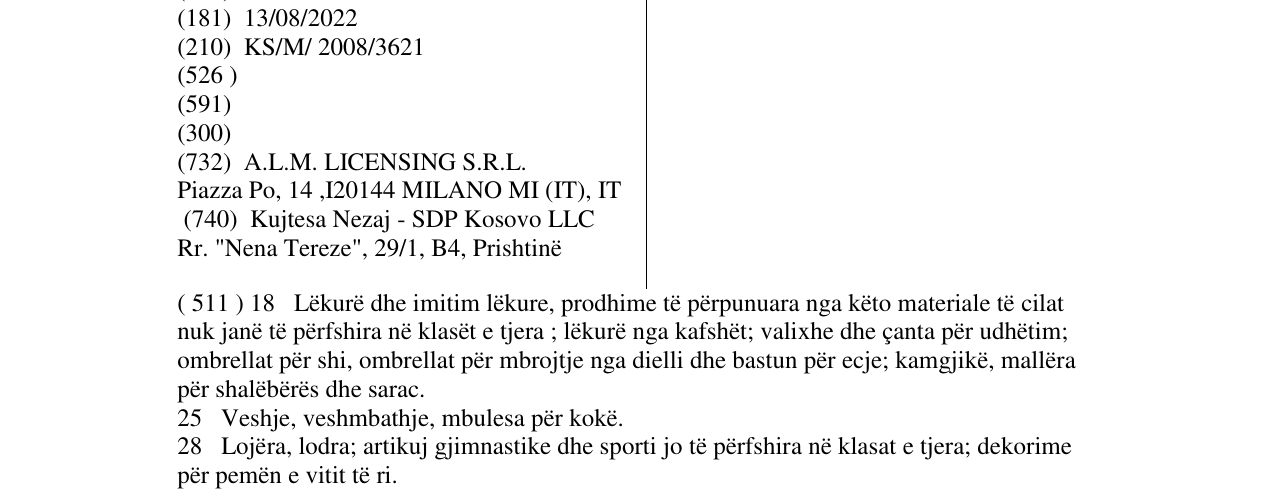 Zëri i markës KRONOS në buletin