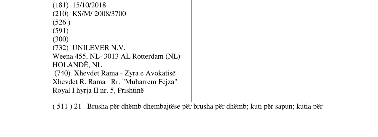 Zëri i markës AXE në buletin