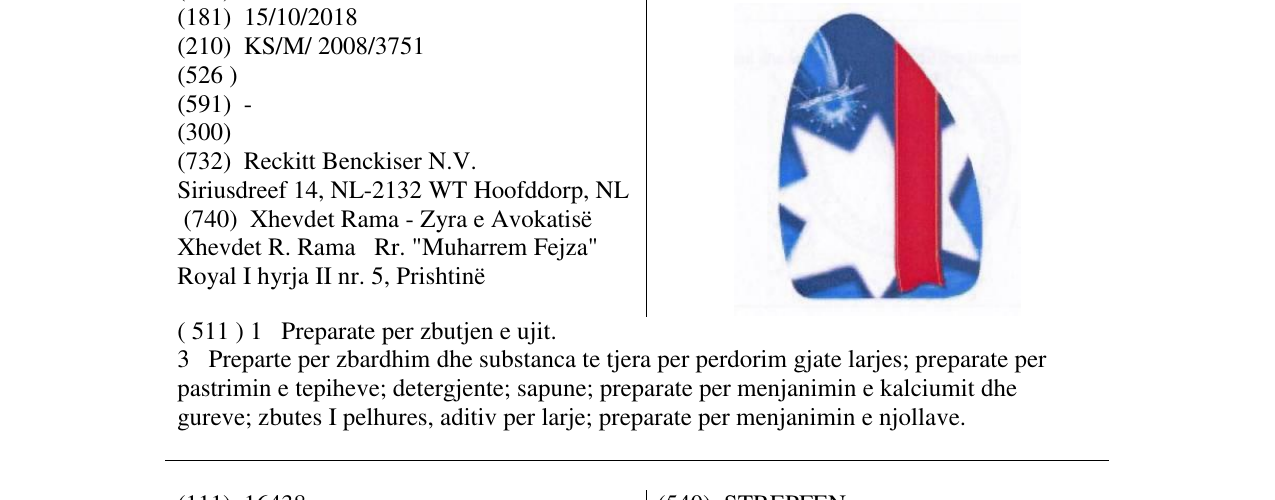 Zëri i markës Markë figurative në buletin