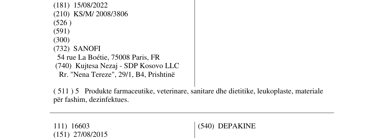 Zëri i markës SOLIAN në buletin