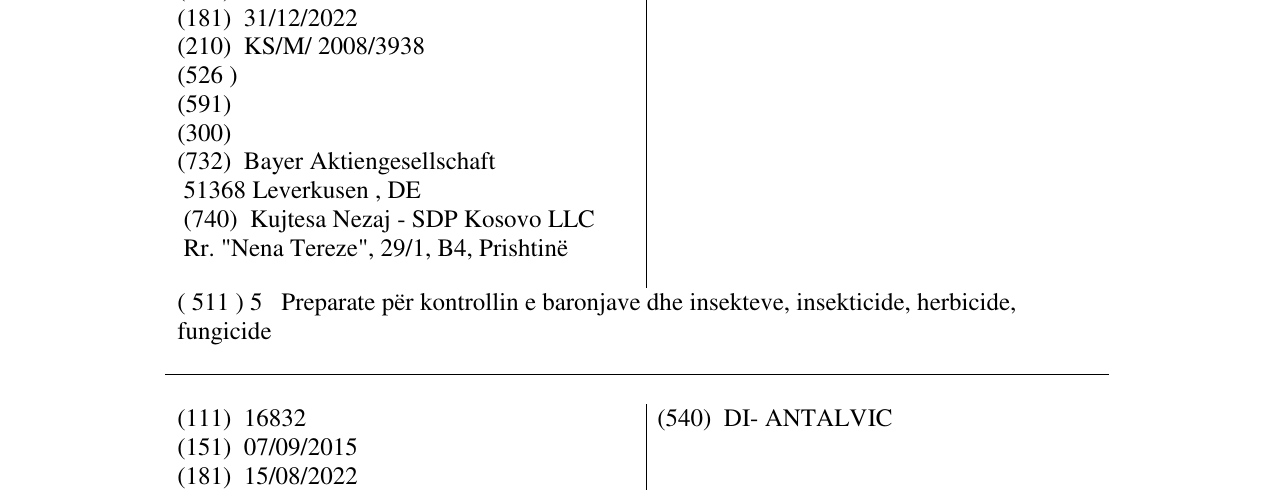 Zëri i markës MELODY në buletin
