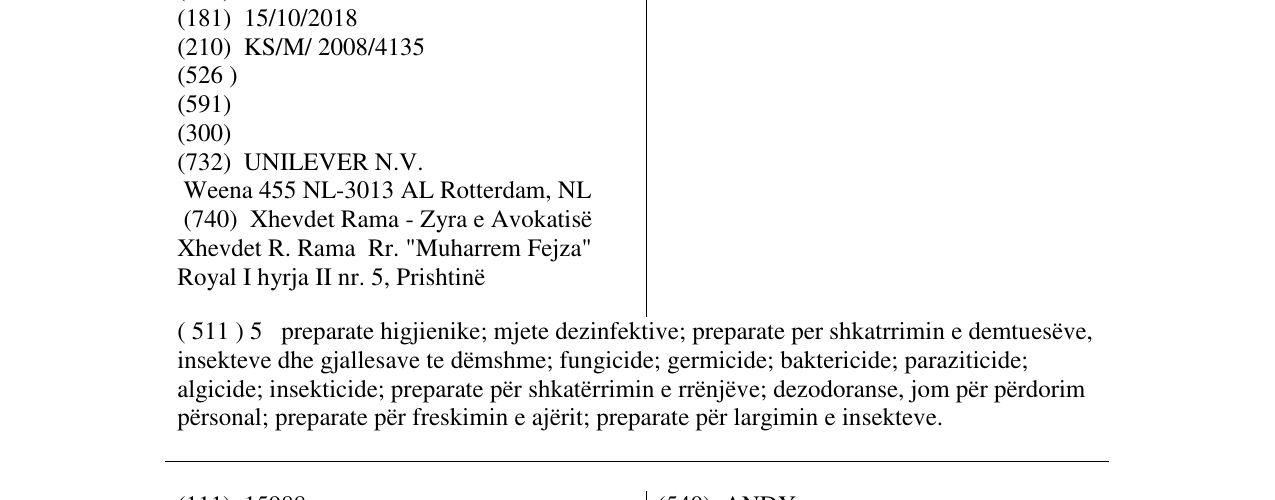 Zëri i markës CIF në buletin