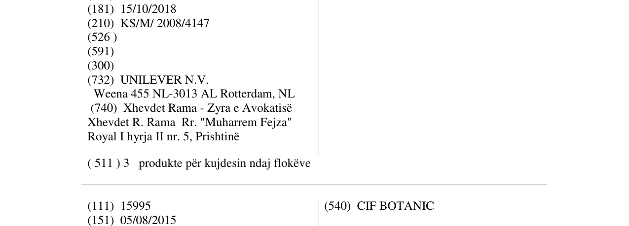 Zëri i markës CLEAR në buletin