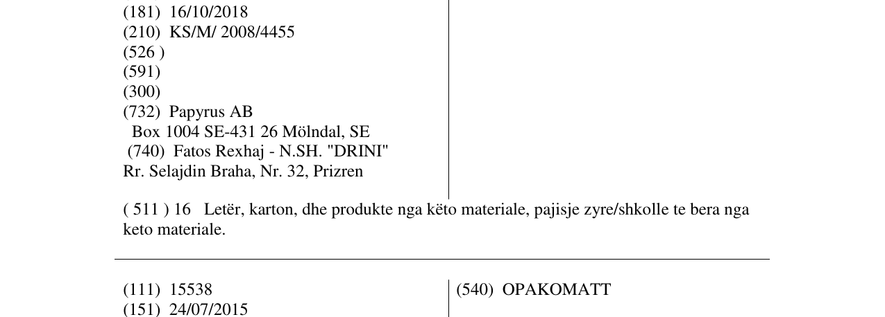 Zëri i markës FOCUSCARD në buletin