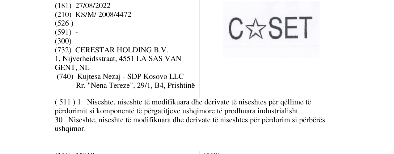 Zëri i markës C*SET në buletin