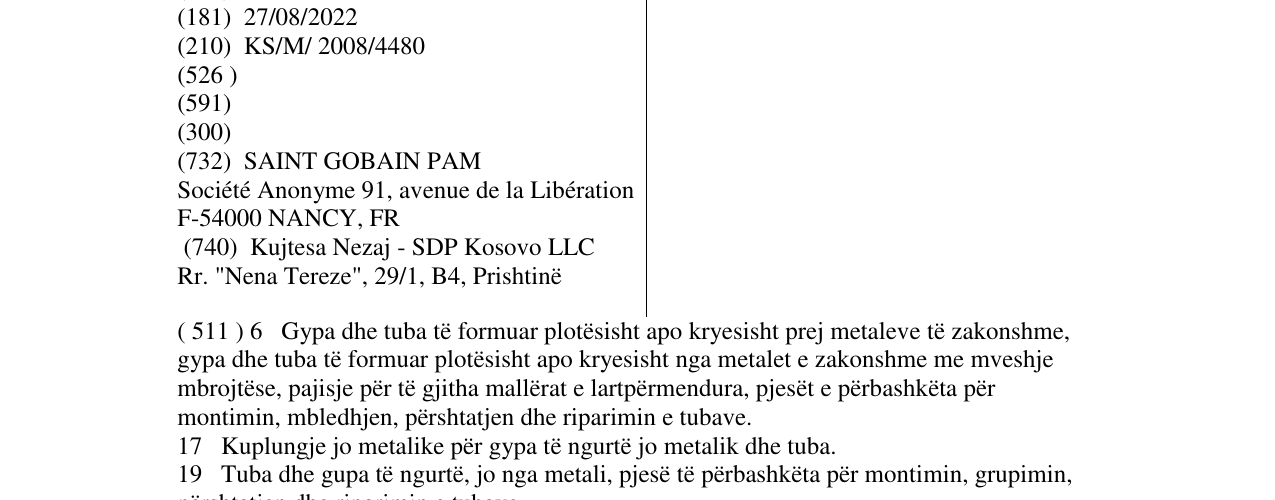 Zëri i markës PAM NATURAL në buletin