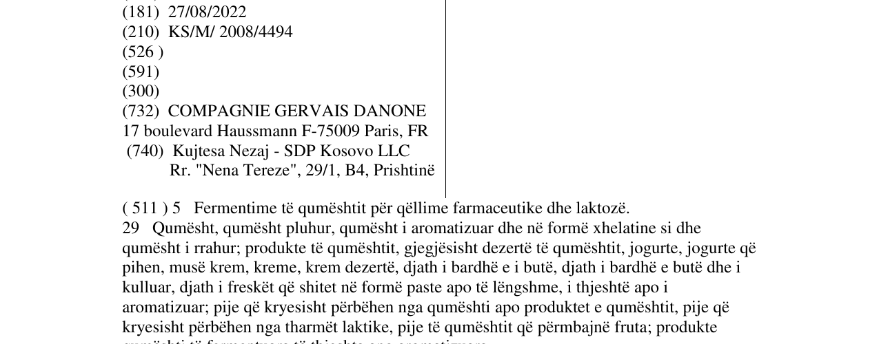 Zëri i markës ESSENSIS në buletin