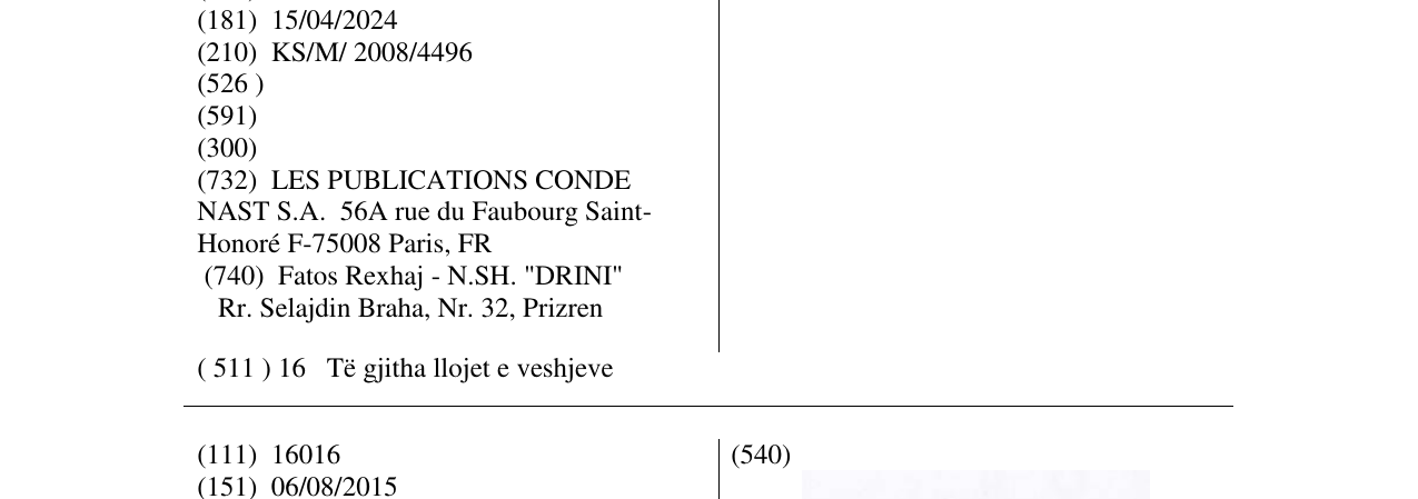 Zëri i markës VOGUE në buletin