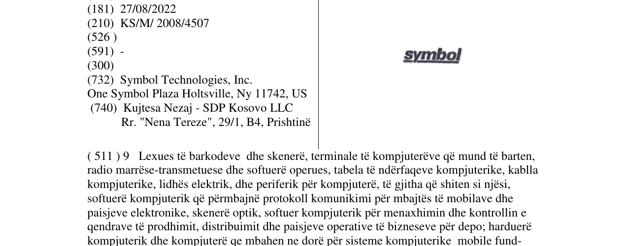 Zëri i markës symbol në buletin