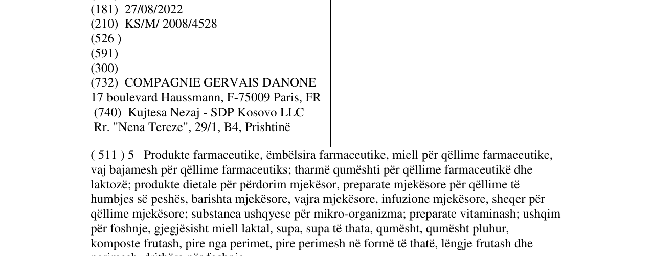 Zëri i markës DANIO në buletin