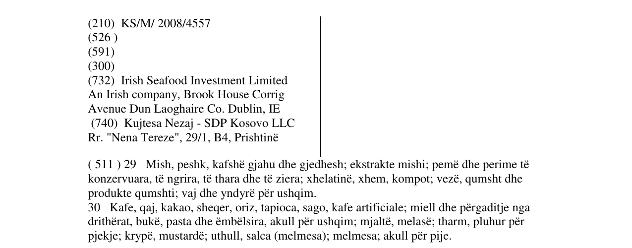 Zëri i markës JOHN WEST në buletin