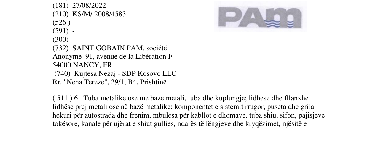 Zëri i markës PAM në buletin