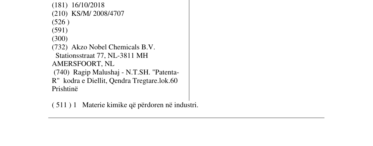 Zëri i markës NOURYMIX në buletin