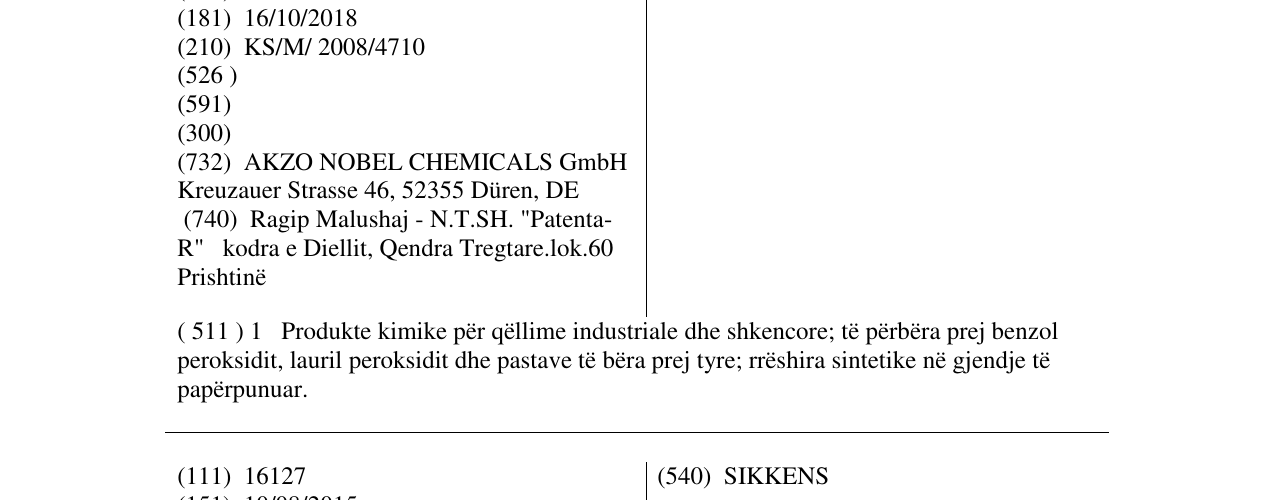 Zëri i markës CYCLONOX në buletin