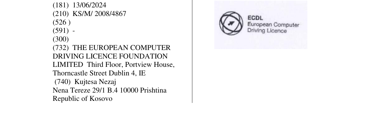 Zëri i markës ECDL në buletin