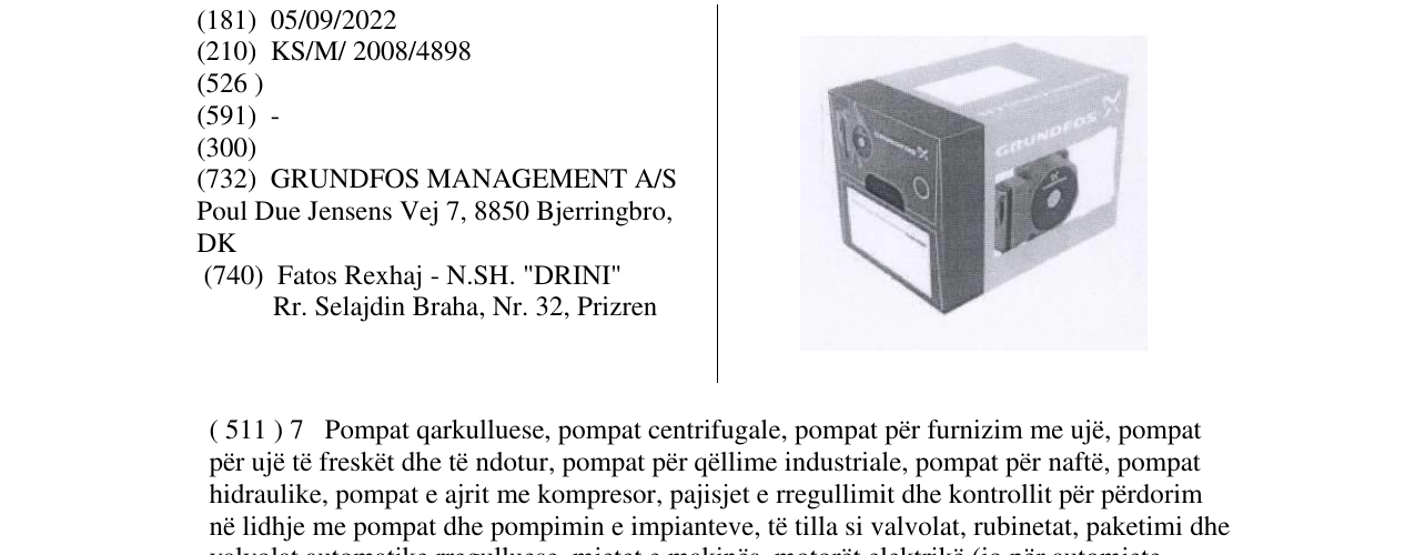 Zëri i markës Markë figurative në buletin