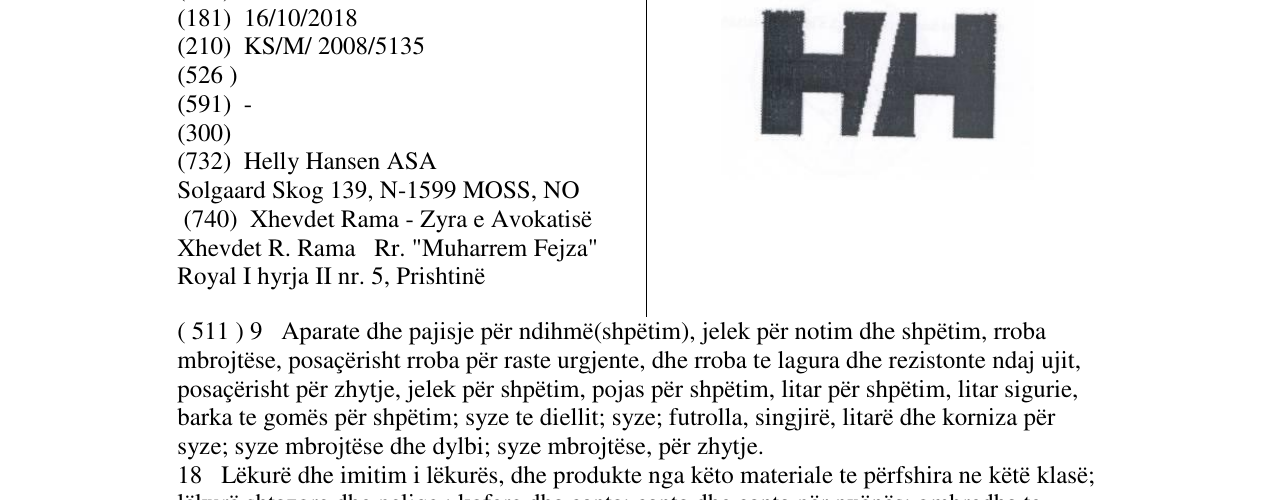 Zëri i markës H H në buletin
