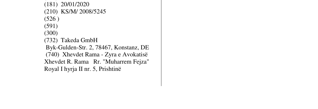 Zëri i markës Pantoloc në buletin