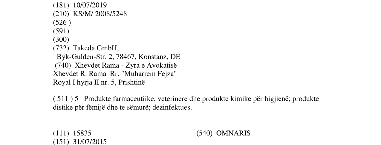 Zëri i markës Multi-Sanostol në buletin