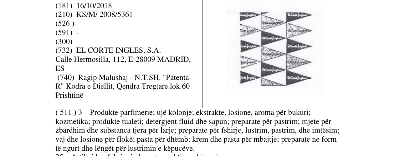 Zëri i markës Markë figurative në buletin