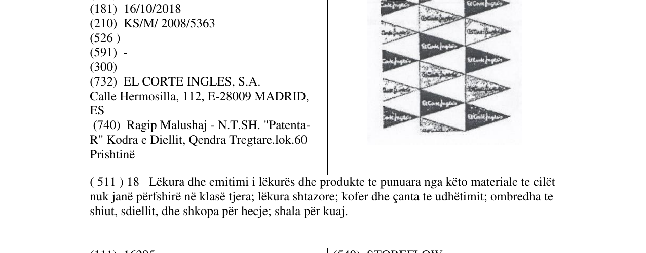 Zëri i markës Markë figurative në buletin