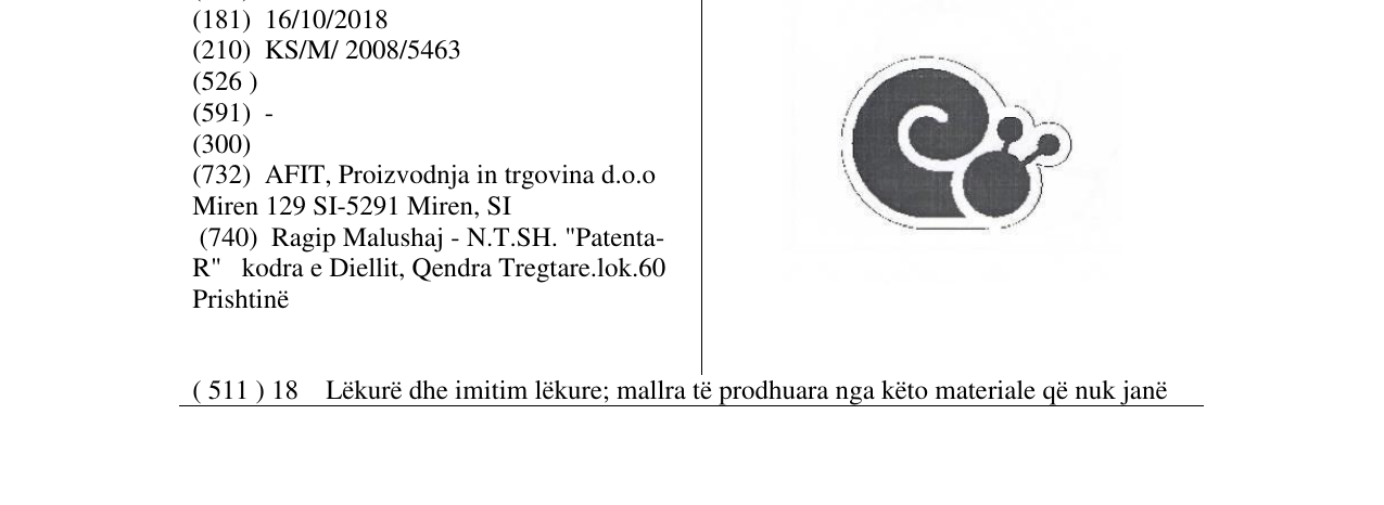 Zëri i markës Markë figurative në buletin