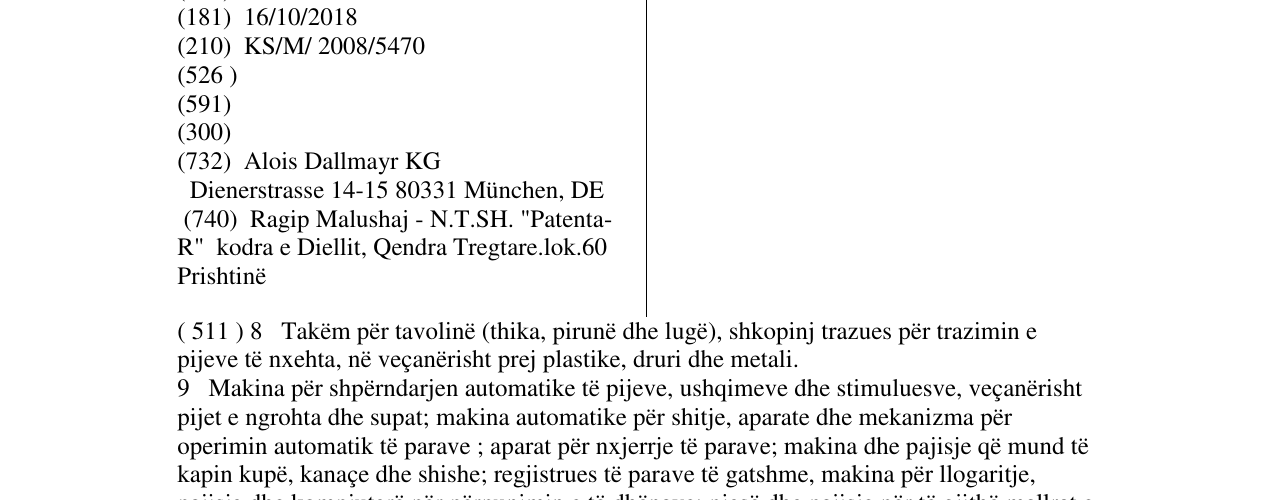 Zëri i markës Dallmayr në buletin